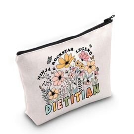 JNIAP RD Day Gift for Dietitian Nutritionist Cosmetic Bag Dietitian Appreciation Gift (Dietitian)