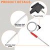 Meat Thermometer,Bbq Meat Probe Air Temperature Thermometer Probe Replacement Compatible