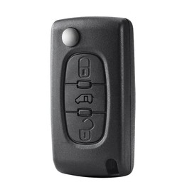 Auto Key Fob Case Fits for Peugeot Expert Van for Citroen Dispatch Fiat Scudo,3 Buttons Car Remote Control Key Cover Key Shell Replacement(VA2 Blade,CE0536)