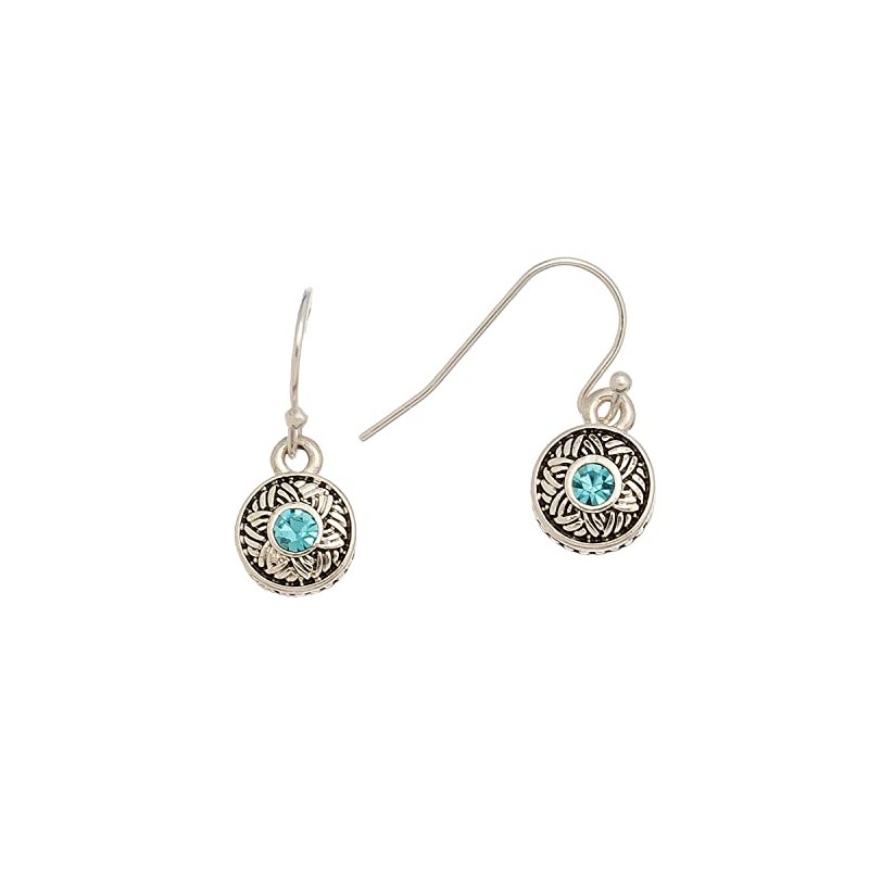 Howard's Silver with Stone Drop Ear Sense Earrings for Women