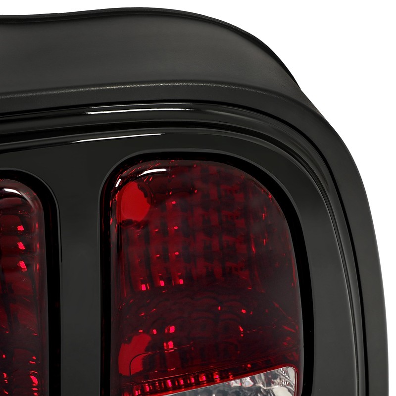 HECASA Tail Lights Assembly Compatible with 1996-1998 Ford Mustang Replacement