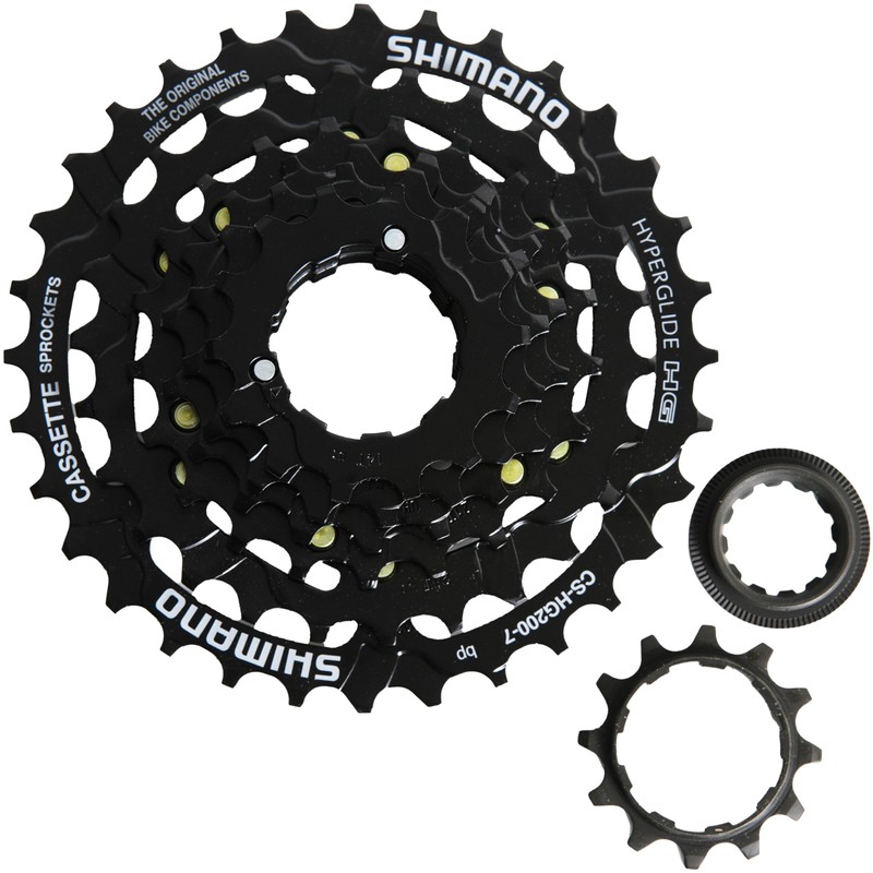MSZweirad Shimano Bicycle Cassette 7-Speed CS-HG200 Selectable 12-28 | 12-32