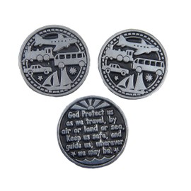 Traveler's Token 3 Coins/God Protect Us as We Travel