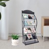 Treliamd Floor-Standing Magazine Rack Information Rack Storage Rack Newspaper Rack