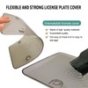 2Pack Car Licenses Frame Shields with Non-Rusting Screws Caps, Durable
