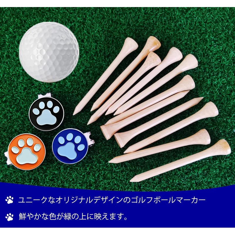 Adhere Golf Marker Golf Cap Clip Magnetic Logo Ball Mark