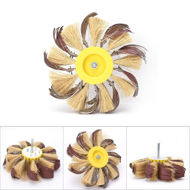 Sisal Buffing Wheel Manual Electric Drill Sisal Emery Cloth Polishing
