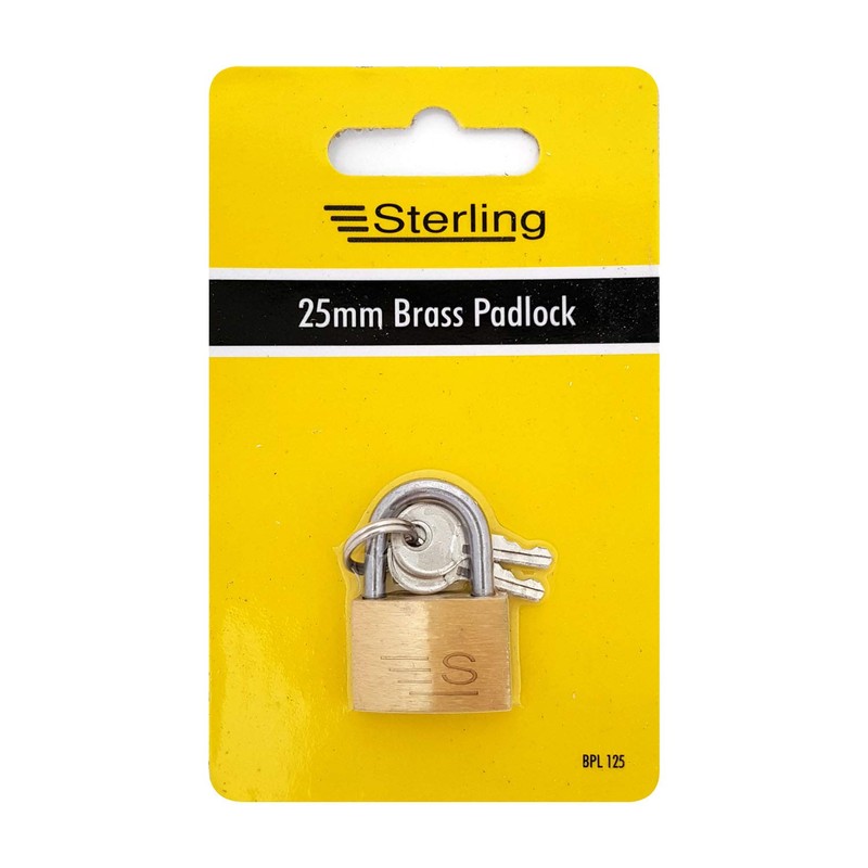 Sterling BPL125 BPL Brass Padlock, 25MM