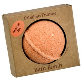 Fabulous Frannie Muscle Ice Natural, Handmade Bath Bomb, Rich in Essential Oil, Epsom Salt, Coconut Oil, Witch Hazel, Moisturize Skin, 2.5oz (Pack of 1)