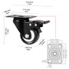 ASHGOOB 2" Caster Wheels Set of 4, Heavy Duty Casters