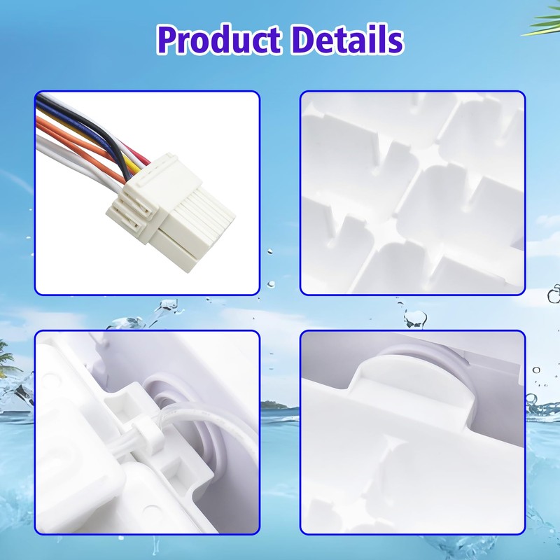 Upgraded Refrigerator Ice Maker Assembly AEQ72909603 AEQ72909602 Compatible with LG