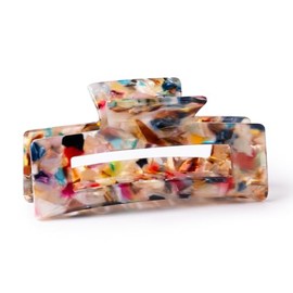 Everist Large Confetti Claw Clip – Recycled, Gentle Hair Clip for All Hair Types