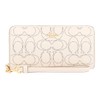 Coach FC4715 C4715 Long Wallet Chalk Performance Signature Long Zip