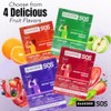 Glucosa SOS Sobres Glucose Powder Packets, Berry Flavor, 6 Count