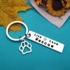 Huwujiu Pet Rescue Gift Live Love Rescue Keyring Dog Lover