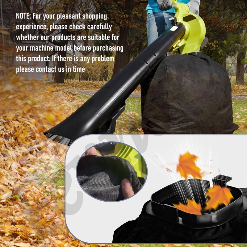 205110001 Leaf Vaccum Vac Attack Bag Compatible with Ryobi 40V