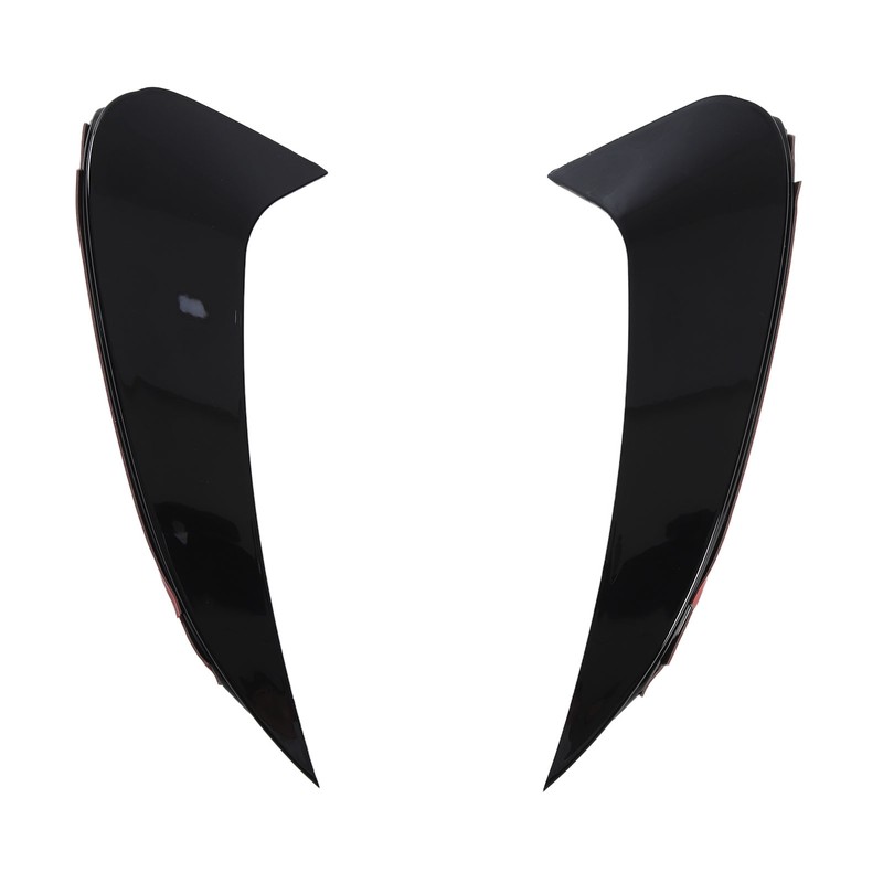 Pair of Rear Bumper Air Vent Spoiler Splitter Glossy Black