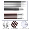15 Pack Silicone Paint Brushes 5 Shapes Rubber Tip Silicone