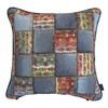 Out Style 45x45 Gobelins Imported Fabric Cushion Cover (Denim Stitch,