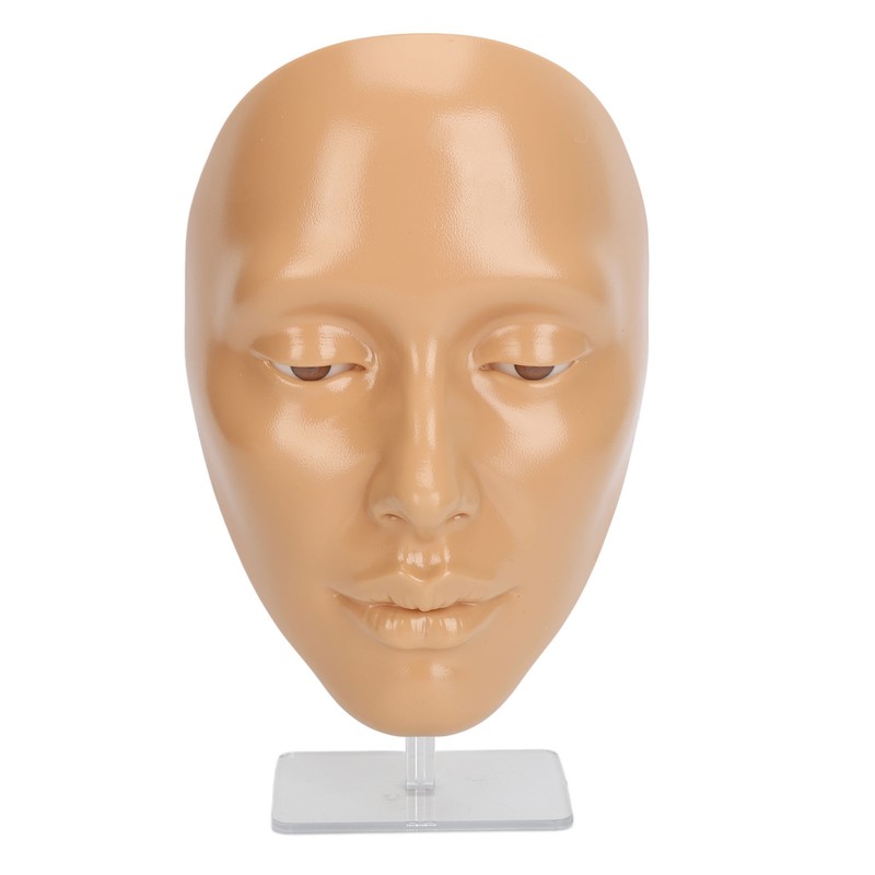Makeup Practice Face Board 5D Silicone Mannequin Face for Eyes