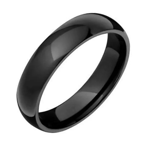 Our Own TUNGSTEN CARBIDE Highly Polished Black Plated Band Ring