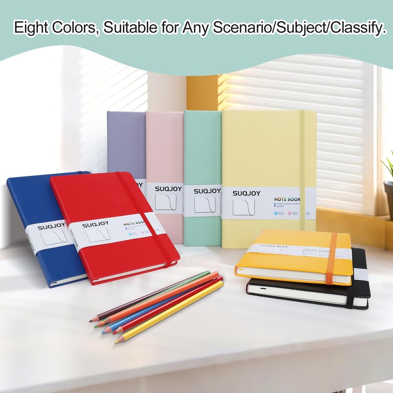 Lined Journal Notebook for Women Men,5.5"x8.3",100 GSM Thick Paper, A5