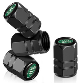 4Pcs Car Tire Valve Stem Caps, Tires Air Caps Cover Corrosion Resistant Tire Valve Cap Accessory for Cars, SUVs, Trucks, RVs and Other Motorized Vehicles LH_Black