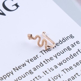 Cimenexe Punk Snake Nose Ring Gold Snake Clip On Nose Ring Snake Not Piercing Nose Ring Viper Snake Nose Ring Hoop Jewellery for Women and Girls Gifts