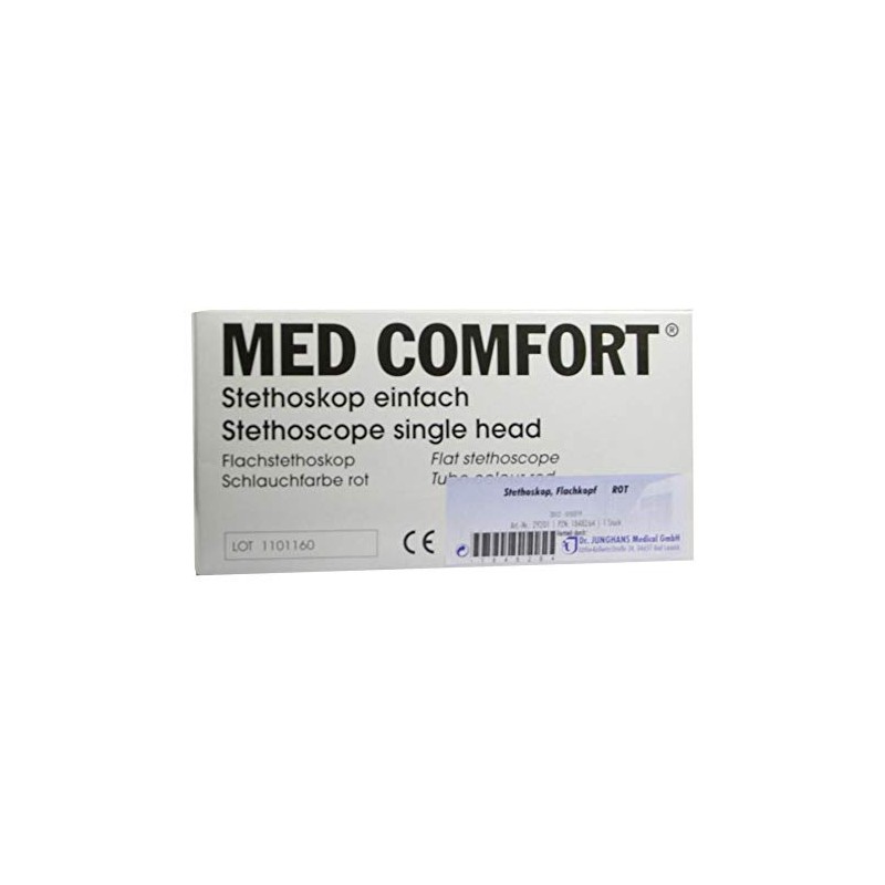 Stethoscope Flat Head Red Pack of 1