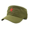 Gorra Militar Estrella Roja Comunista Verde 56-59cm