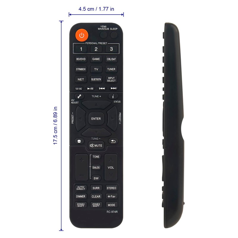 ALLIMITY Remote Control Compatible with Pioneer AV Receiver RC-974R VSX-934