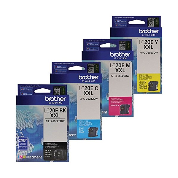 Brother LC20E Super High Yield Ink Cartridge Set