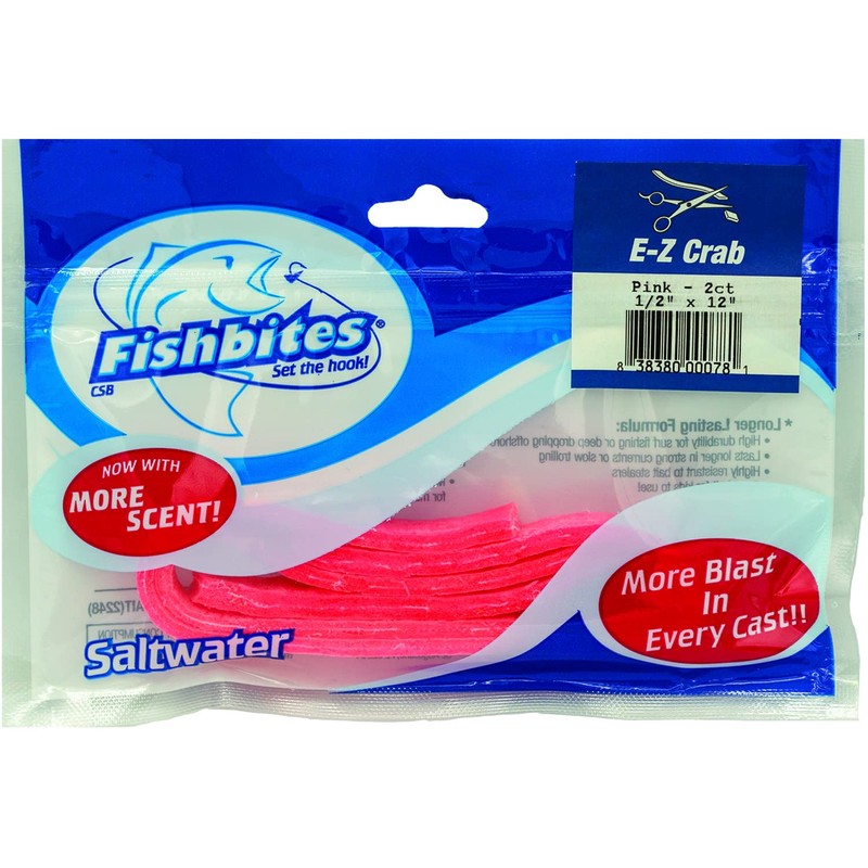 Fishbites E-Z Crab - Longer Lasting (Pink)