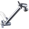 G-Promise 5.8 Inch All Metal Shower Head Extension Arm, Adjustable