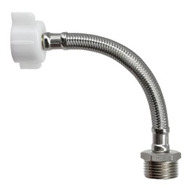 6 Inches Hose Extension- 7/8 Male to 7/8 Female Ballcock,Connector to Toilet Tank,Stops Leaks & Fits Bidet Sprayer/Tank Adapter,Compatible With TOTO Series Washlet