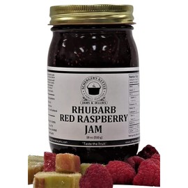 Rhubarb Red Raspberry Jam, 18 oz