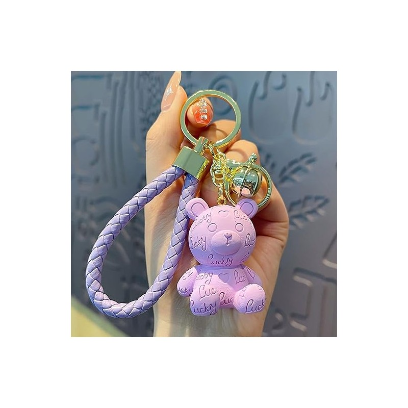 [AIXUAN] Cute Character Animal Keychain Decoration, Resin Car Strap, Couple