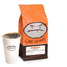 Café Grumpy Ethiopia Medium Roast Coffee Organic Single Origin French Press Drip, Medium Grind, for Pour Over, Cold Brew, 12oz Bag