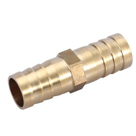 Brass with Barbed Straight Connector Fitting Water Hose Pipe Coupling Connector Adapter Fitting 6/8/10/12/14/16/20 mm (14 mm 2 pieces)
