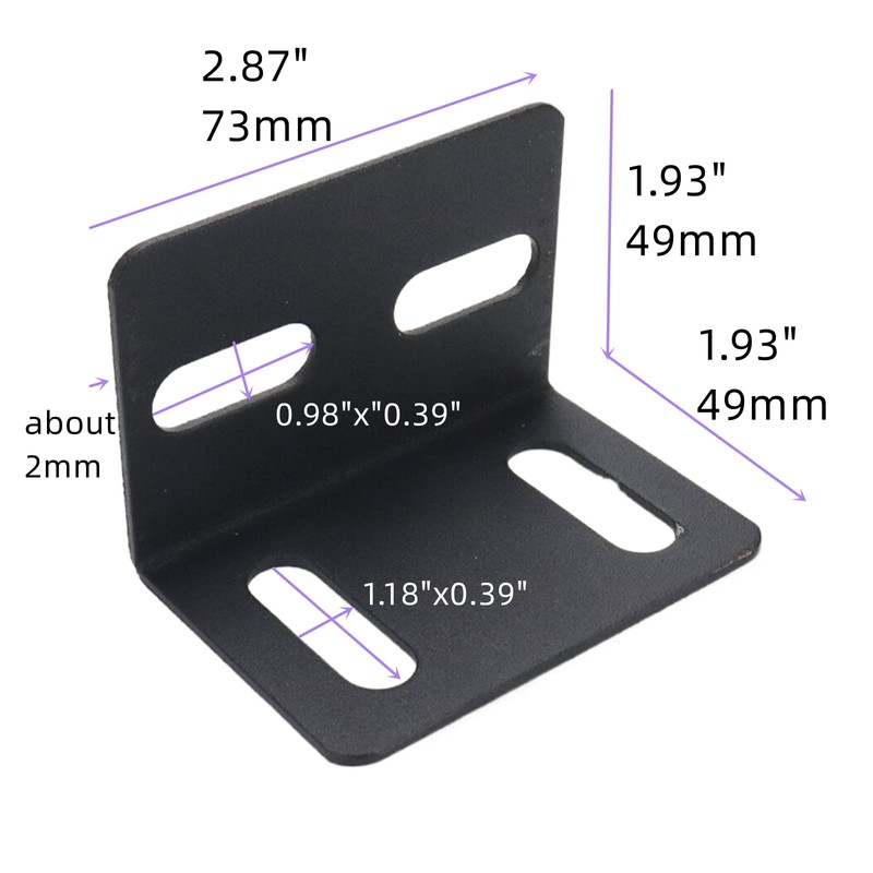 Dahszhi 4Pcs Angle Bracket, 90 Degree L Shape, T Shape,