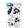 Simon Hurley Create. Clear Stamps 6"X9"-Inked Blooms