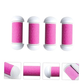 FOMIYES Electric Foot File Replacement Rollers Pink Dead Skin Remover Heads Easy to Install Compatible with Electronic Foot Care Tools Safe Material