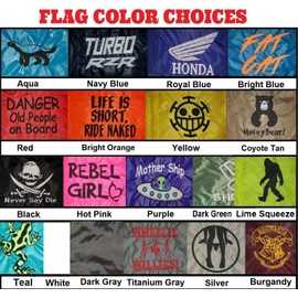 Devil Woman Flags Custom Grateful Dead Stealie Triangle Safety Flag Burgee SAILBOAT  KAYAK trike