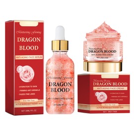 Firming Cream for the Face + Anti-Wrinkle Face Serum, Dragons Blood Easy Cream 50 g and Dragon Blood Anti-Wrinkle Serum 30 ml, Fine Lines to Reduce Cream3-3