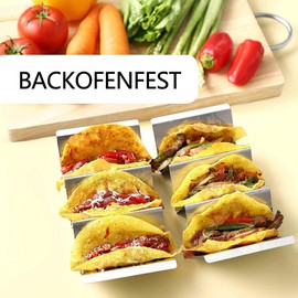 thirei Taco Holder, 2 Pieces Holder Stand in Wave Shape, Holder Set/Hotdog Holder for Sandwiches, Restaurant, Home, Picnic, Party, Festivals