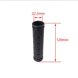 Kasteco 2 Pairs Bicycle Handle Bar Grips Mushroom Grips for BMX/Road Mountain Bikes (Black and Orange)