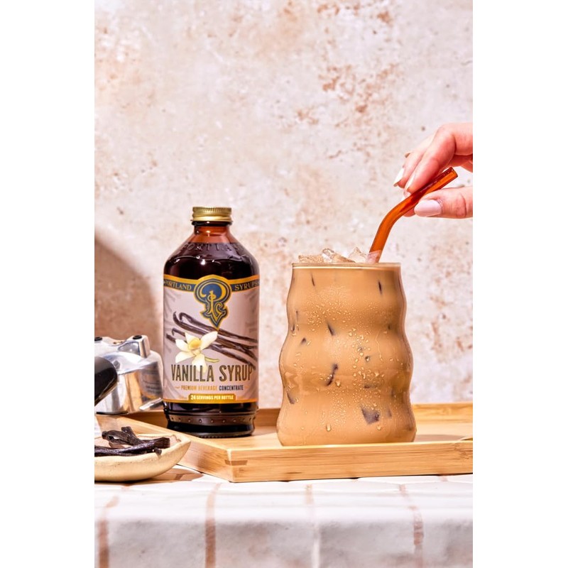 Portland Syrups Vanilla Syrup – Flavoring for Coffee, Lattes, Cold