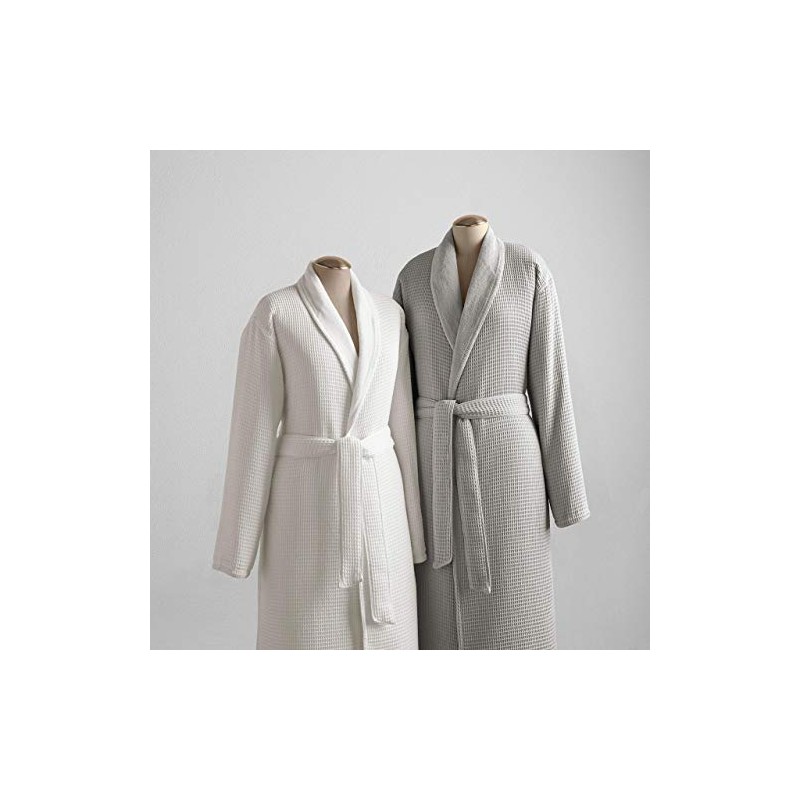 Kassatex Waffle Terry Bathrobe Collection, 100% Cotton, Made in Turkey