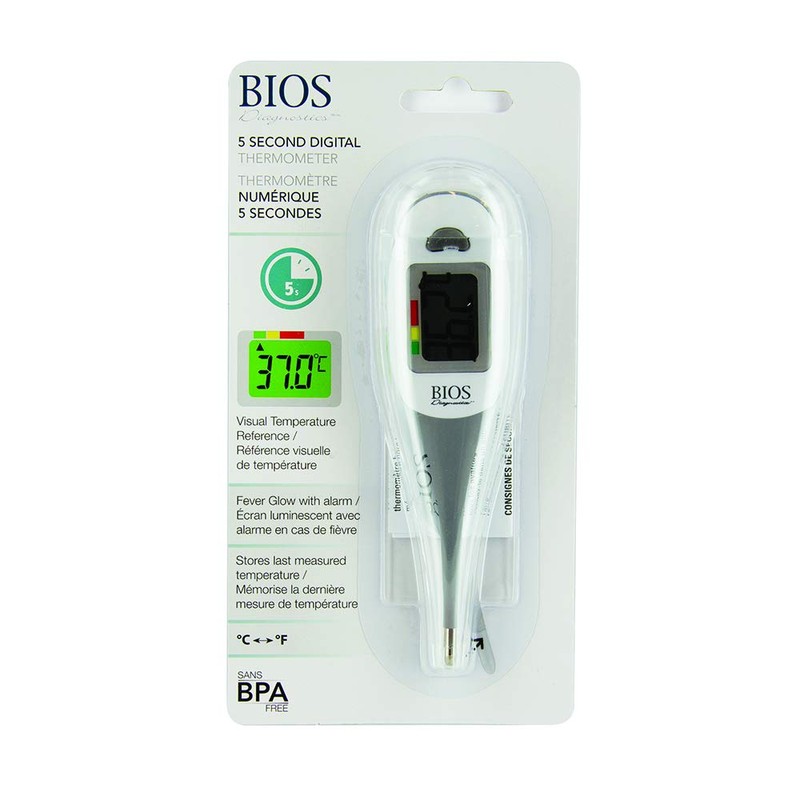 BIOS Diagnostics BIOS Diagnostics 5 Second Digital Thermometer, for Oral,