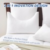 ACCURATEX Side Sleeper Pillow for Side and Back Sleepers-100% Cotton